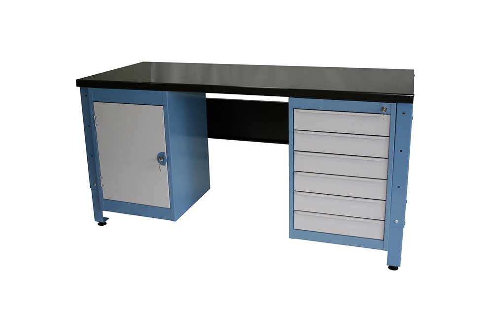 G7-189-T1 Heavy Duty Workbench With Cupboard and 6 Drawer Unit
