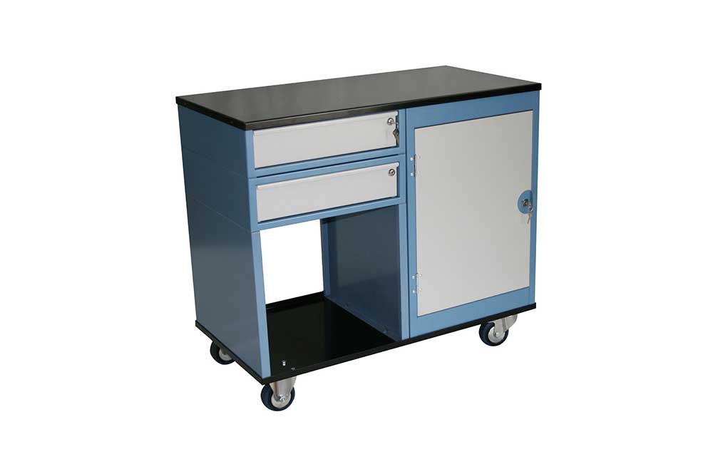 BC2DL Mobile Workstation With Cupboard & 2 Drawer Unit