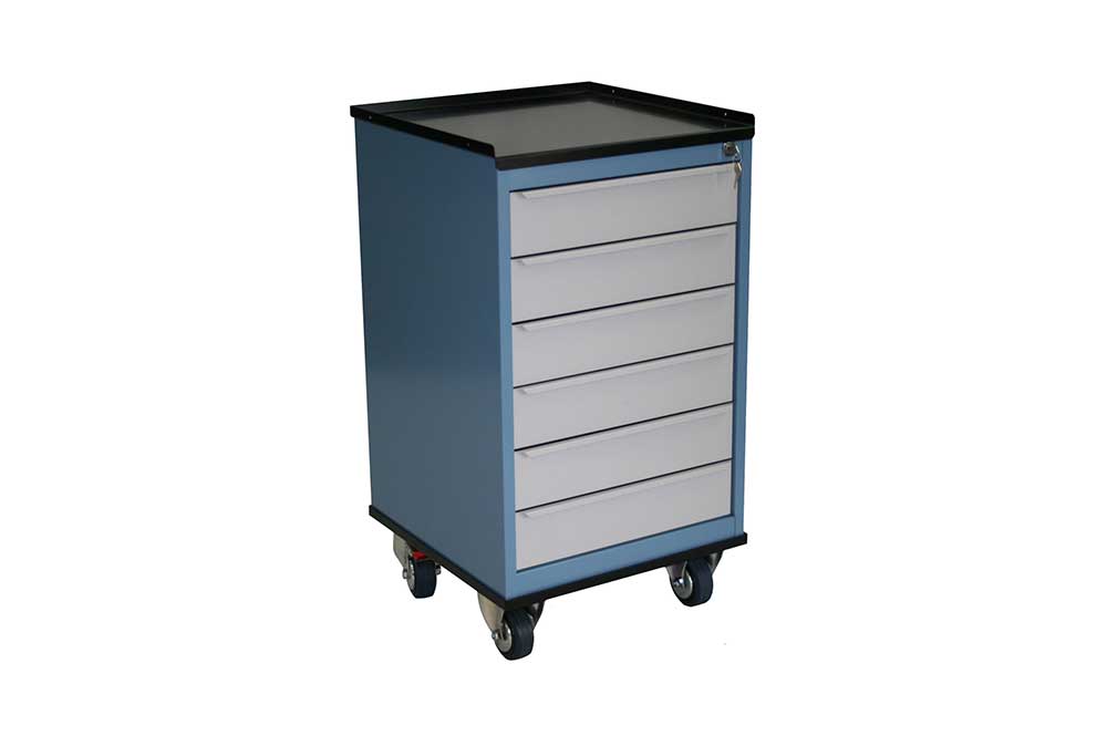 B6D Mobile Workstation With 6 Drawer Unit