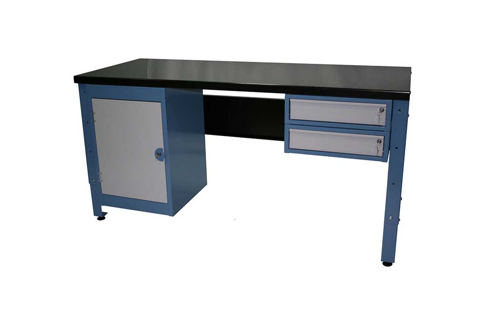G6-189-T1 Heavy Duty Workbench With Cupboard and 2 Drawer Unit